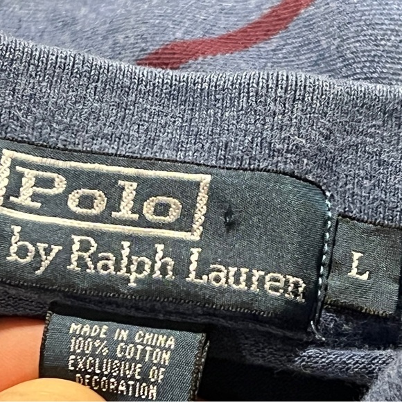 Polo Ralph Lauren Striped Classic Golf Preppy Short Sleeve Tennis Shirt - Picture 4 of 5